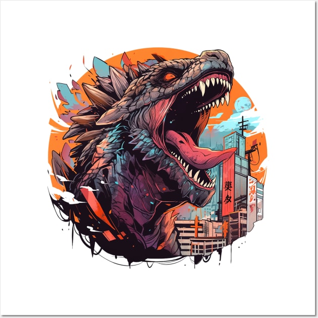 godzilla Wall Art by piratesnow